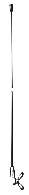 7000-00545900_pro_01.jpg Long black microphone stand with adjustable clip at the bottom.