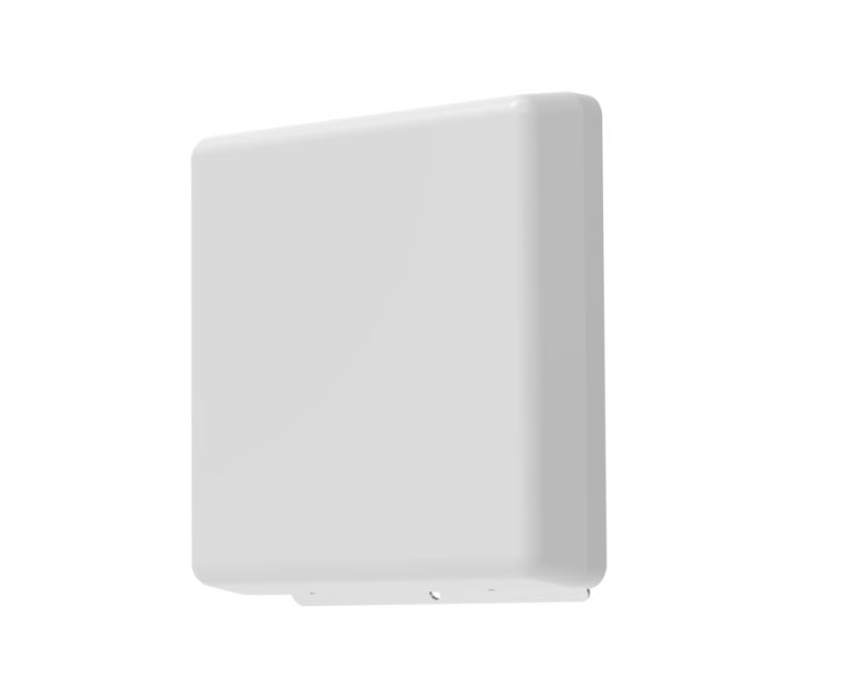 Square white wall mount with rounded corners.