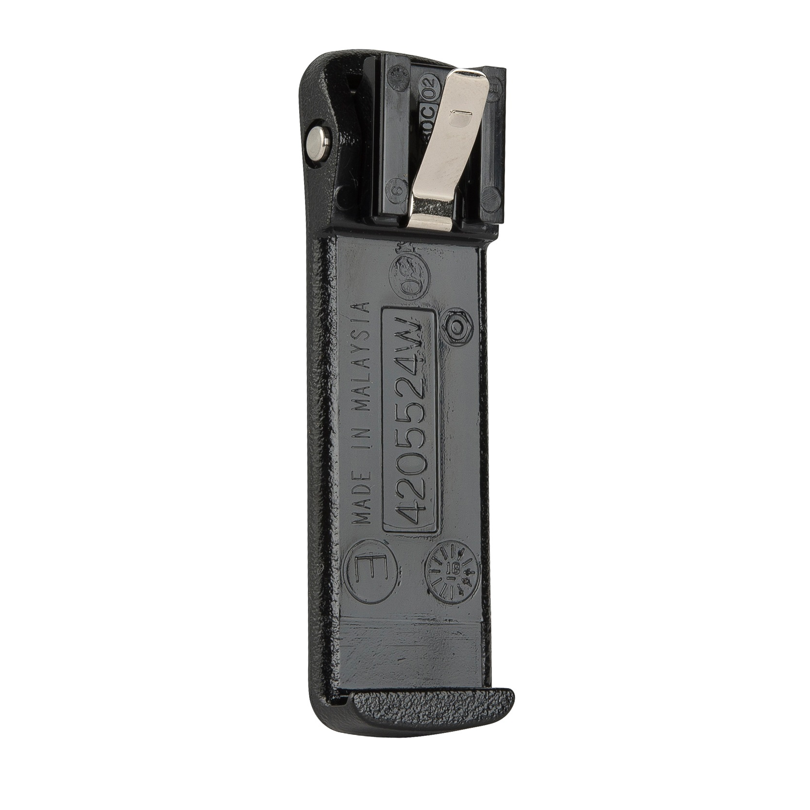 7000-00268200_mot_02.jpg Metallhebel mit Zahlen und Aufschrift 'Made in Malaysia'.