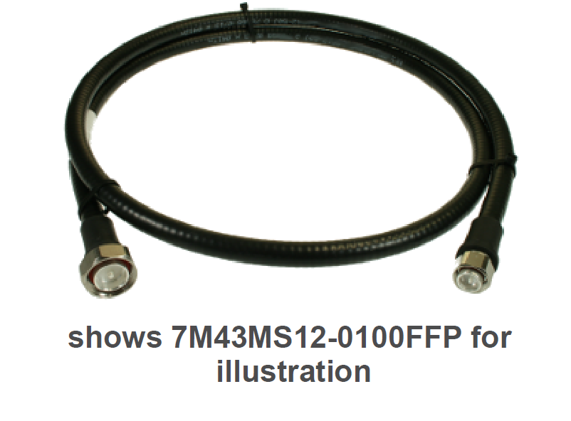 7000-00591500_rfs_01.png Schwarzes Koaxialkabel mit zwei Steckverbindern