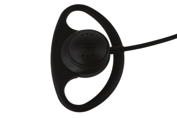 Schwarzes, rundes Ohrhörer-Headset