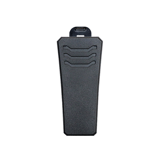 Schwarzer USB-Stick mit abgerundeter Kappe.