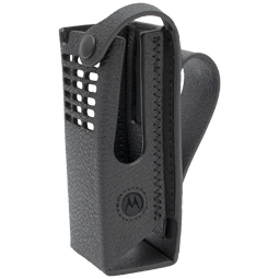 7000-00752898_mot_01.png Black pouch with grid pattern and clip closure.