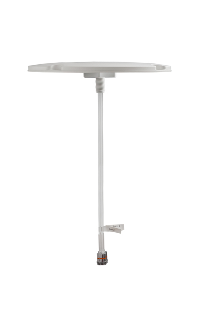 Satellite antenna with cable and plug.