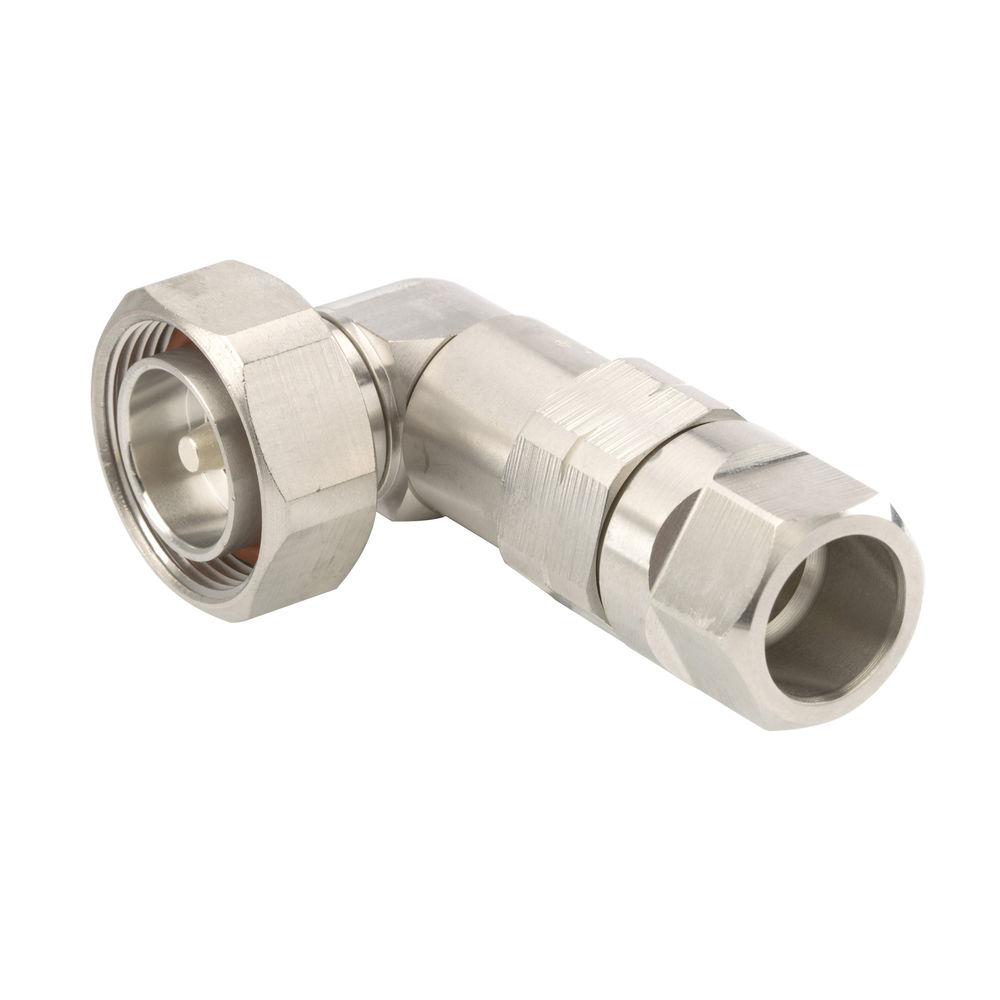 Metall-Stecker in L-Form, zwei Enden, silberfarben