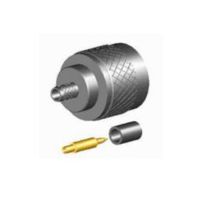 Verschiedene Metallverbinder und -kontakte.
