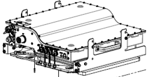 Ausgezeichnetes technisches Bauteil mit Anschlüssen und Halterungen.