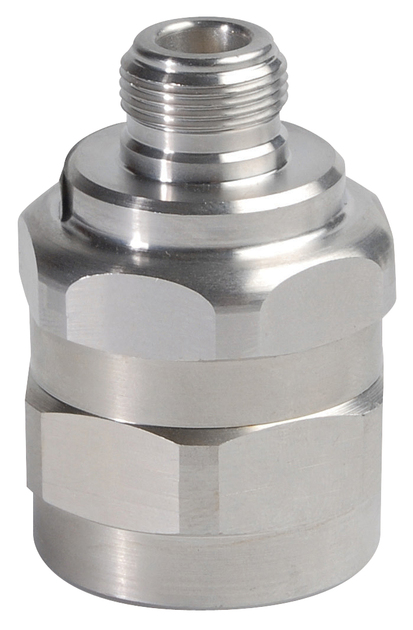 Metal valve for industrial applications with threaded screw