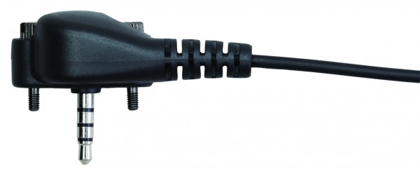 Schwarz-graues Audiokabel mit 3,5-mm-Klinkenstecker