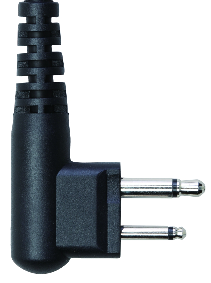 7000-00751504_cop_02.jpg Black 2-pin audio jack with two metal tips.