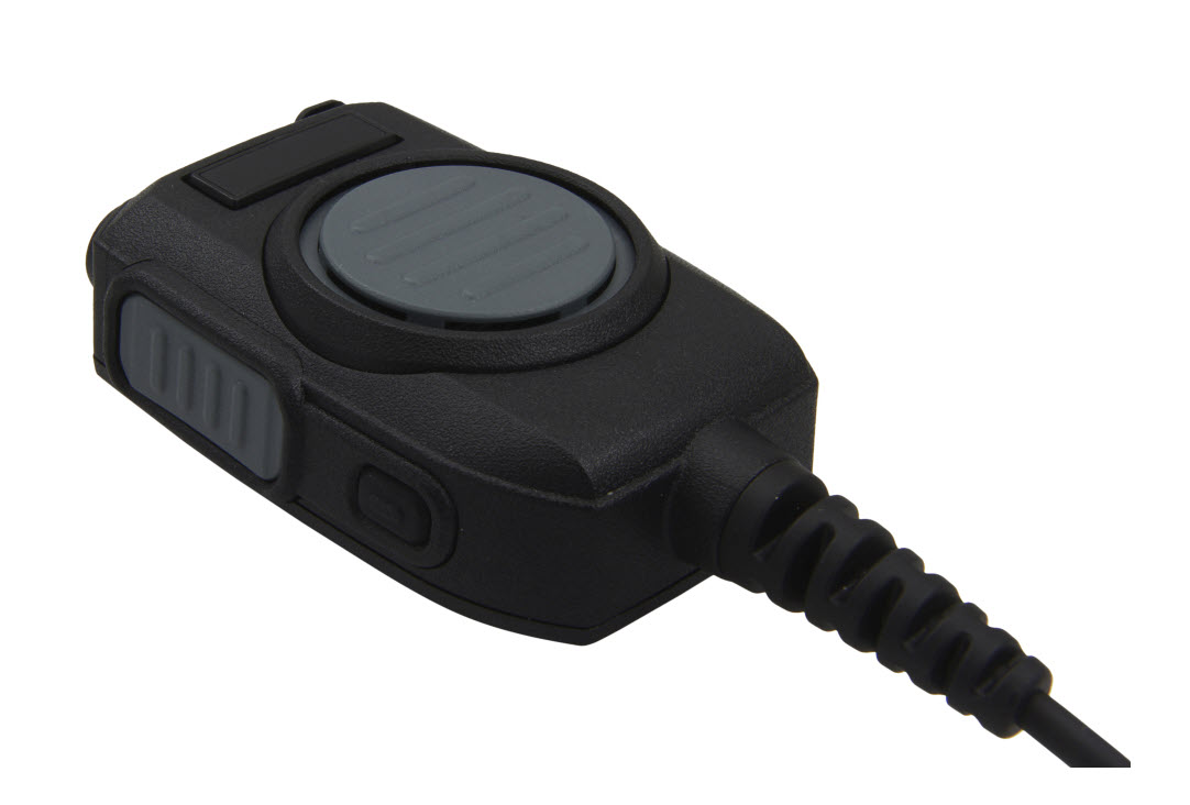 7000-00751334_cop_01.jpg Schwarzes, rechteckiges Mikrofon mit spiralförmigem Kabelansatz.