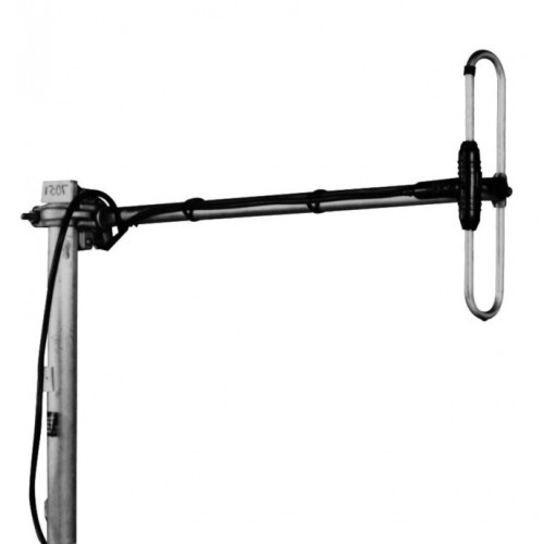 TV antenna mounted on a pole.