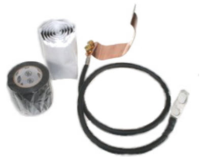 Cable, sealing tape, copper strip.