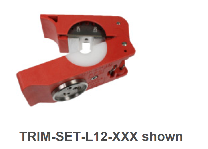 Rotes Werkzeug zur Kabelverarbeitung, TRIM-SET-L12-XXX.
