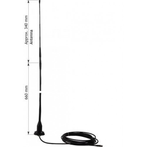 7000-00516000_pro_01.jpg Stabantenne mit Kabel, Höhe ca. 1 Meter.