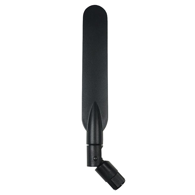 Black detachable antenna with joint connector at the bottom.