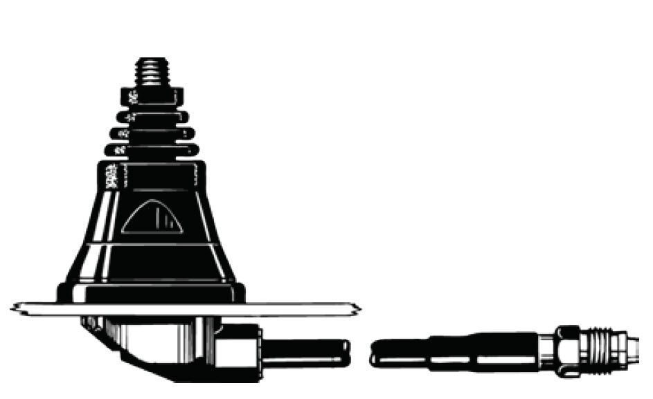 Assembly kit with tapered insulator sleeve and connector pin.