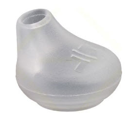 7000-00752673_mot_01.jpg Transparenter Gummistopfen mit abgeschrägter Spitze und Prägung.