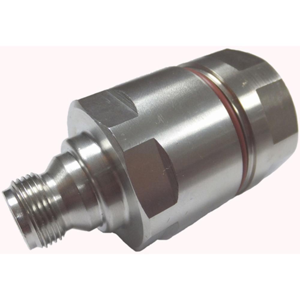 Metal adapter with thread and sealing ring, cylindrical shape.