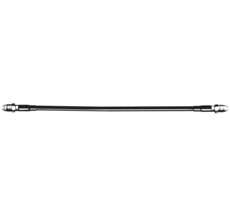 7000-00493100_pro_01.jpg Black high-pressure hose with metal connectors at both ends.