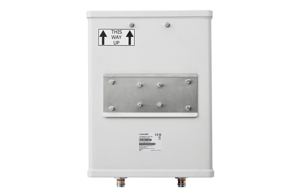 White rectangular box with arrows and text 'This way up'.