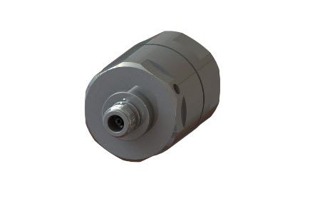 7000-00753369_rfs_01.jpg Cylindrical metal valve with threaded connector, side view.