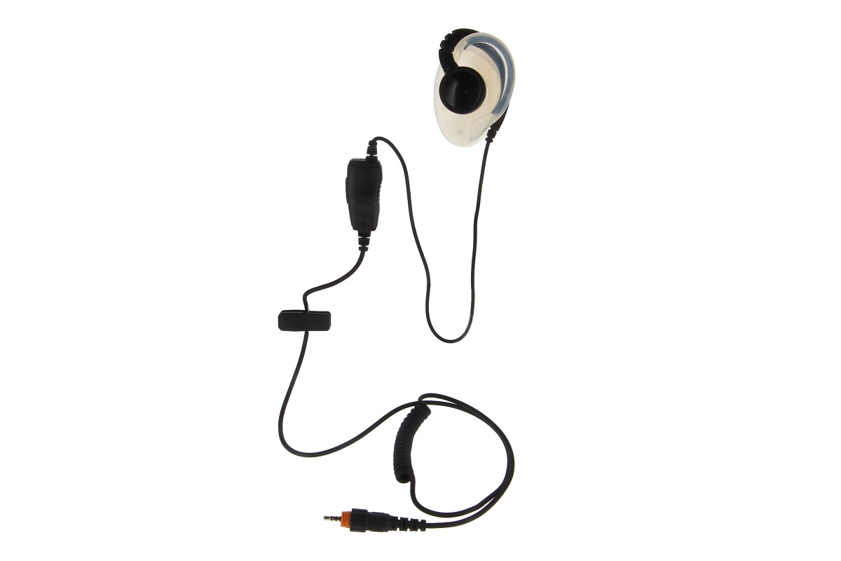 7000_00757695_COP_02.jpg In-ear headphone with microphone and connector cable.