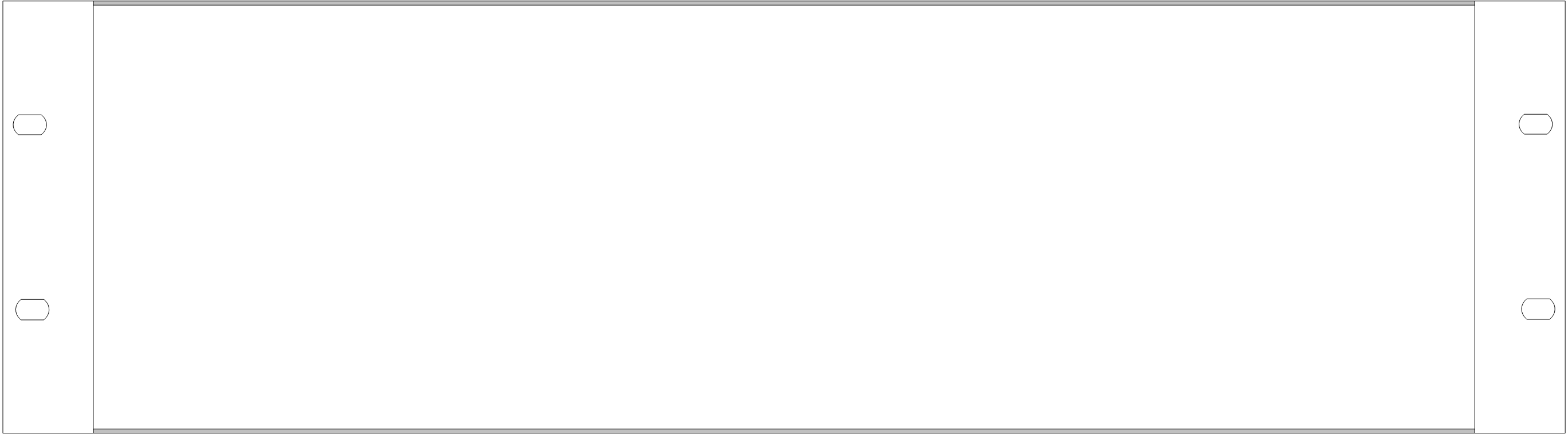 Leeres mehrseitiges Blatt Papier mit Löchern am Rand.