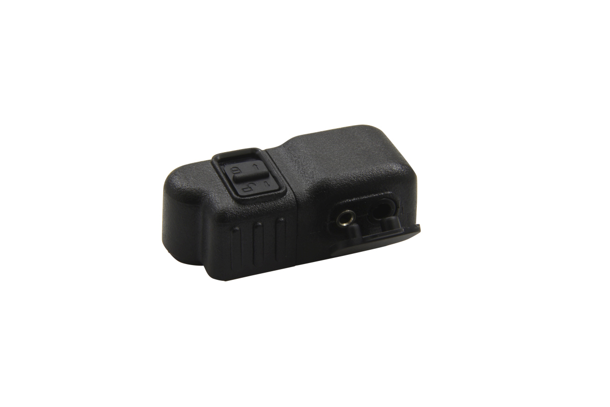 7000_00753687_COP_01.jpg Black plastic handle with two sockets and a switch on top.