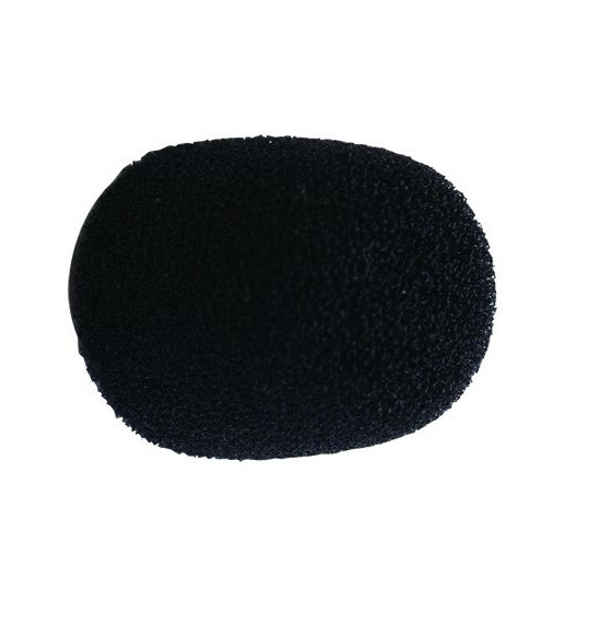 7000_00753953_COP_01.jpg Schwarzer Schaumstoff-Windschutz für Mikrofon in ovaler Form.