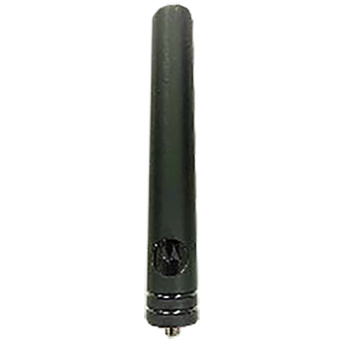 Schwarze zylindrische Antenne mit Bajonettverschluss unten.