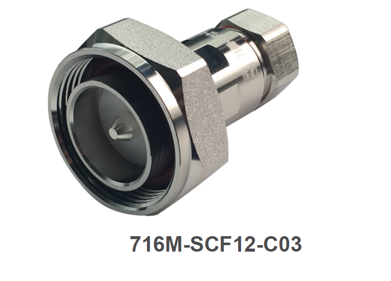 Metallverbinder mit sechseckigem Kopf und Gewinde, Modellnummer 716M-SCF12-C03.