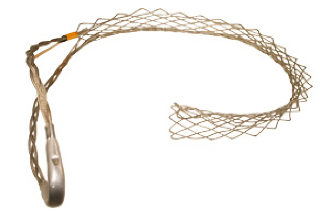 Flexibles, geflochtenes Kabel mit Haken und Handgriff.