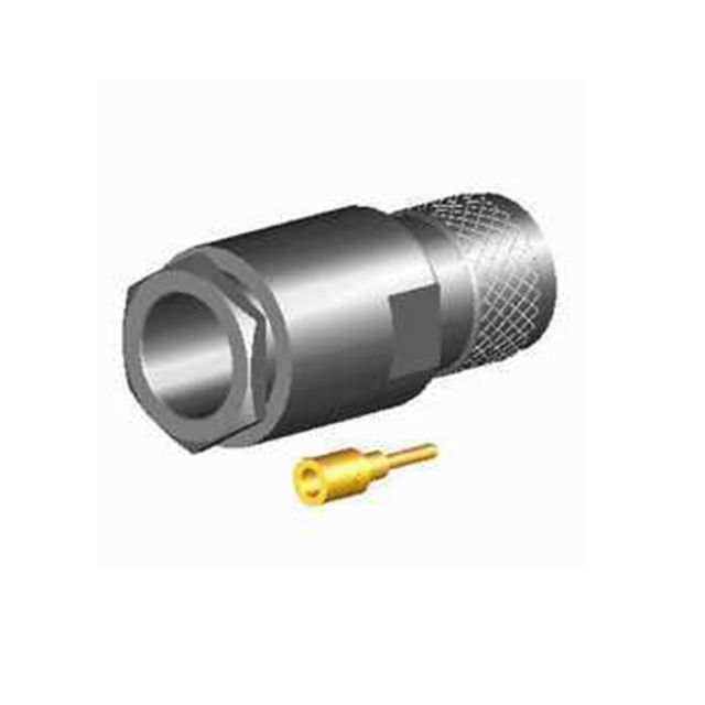 Metallverbinder mit rutschfestem Griff, kleiner gelber Stecker daneben.