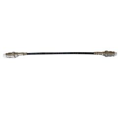 7000-00751699_vim_01.jpg Schwarzer Hochdruckschlauch mit Metallanschlüssen an beiden Enden.