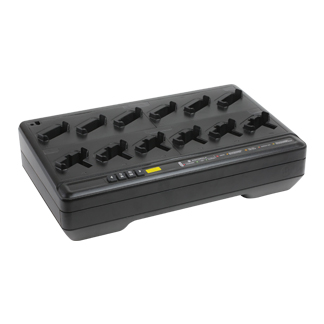 7000-00282300_mot_01.jpg Black charger with 12 slots for radios.