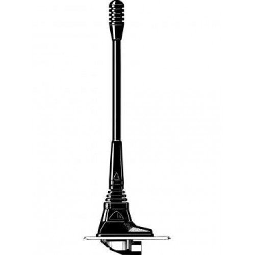 7000-00554900_pro_01.jpg Black-and-white car roof antenna with base and flexible rod.