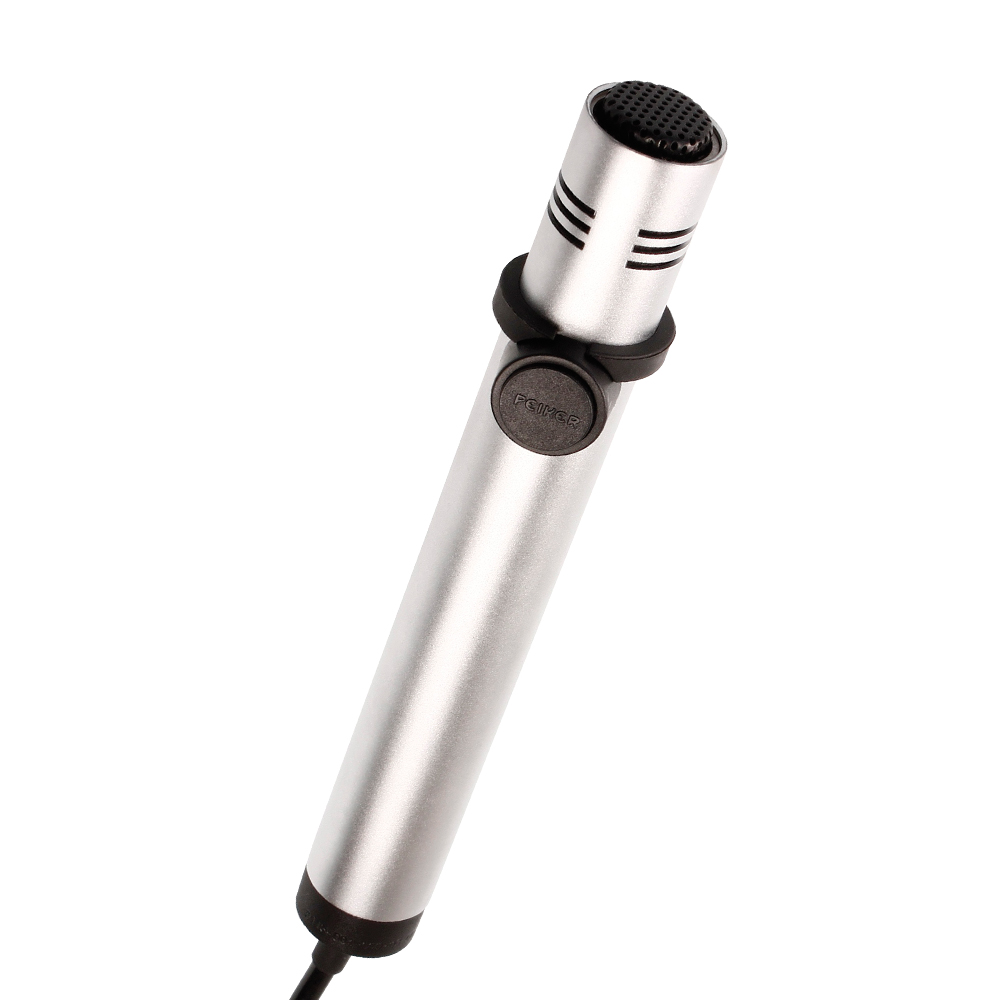 6113-001-000-03.jpg Silver microphone with black head and cable connection