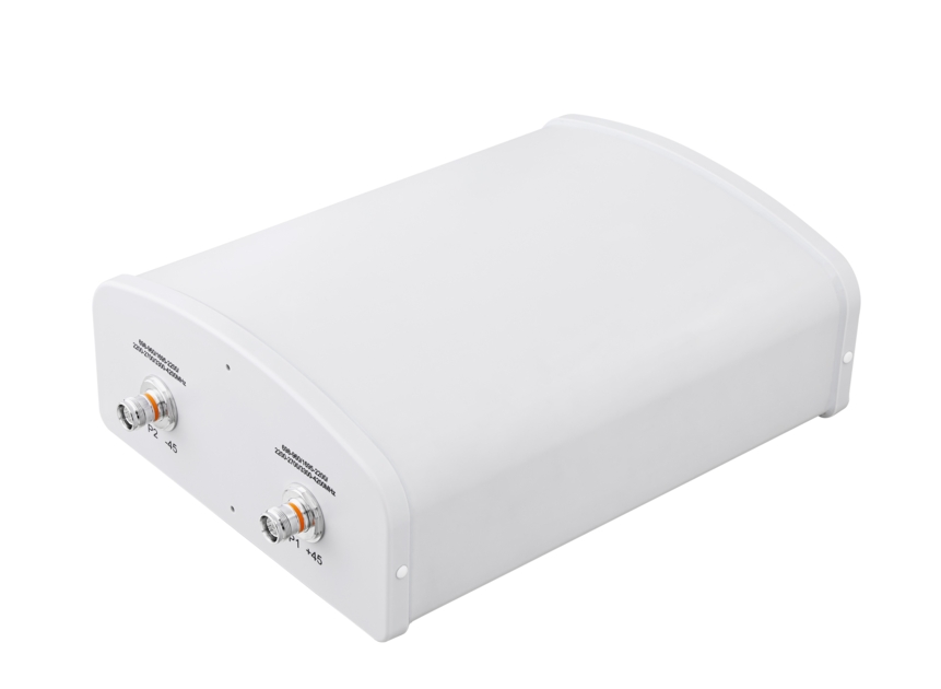 White rectangular container with two valves on the side