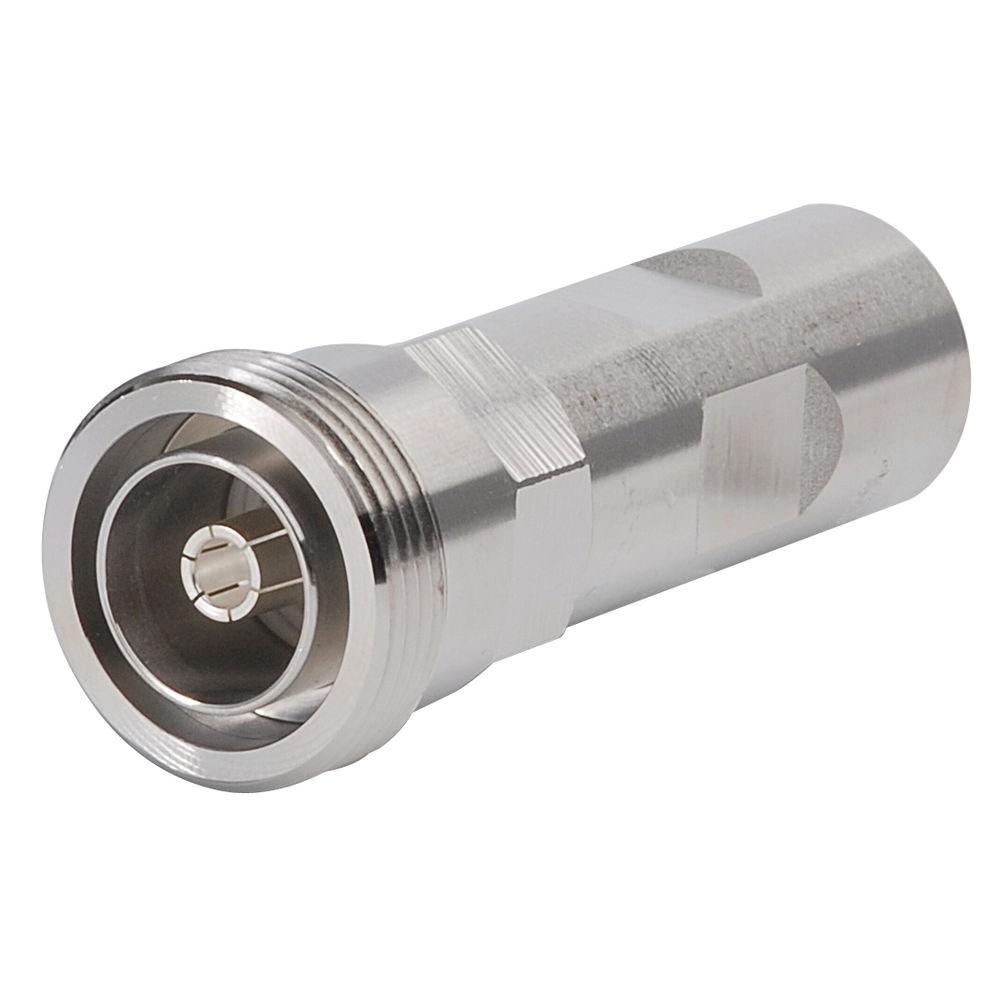 Metalladapter mit Gewinde und zylindrischer Form, von der Seite fotografiert.