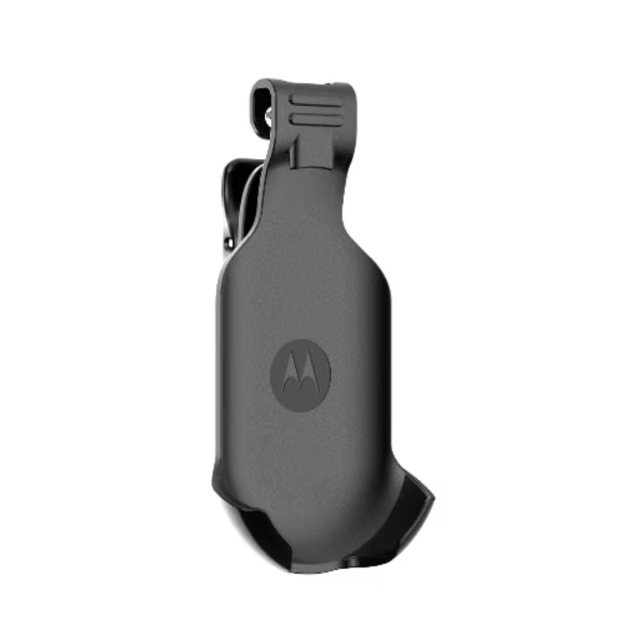 7000_00757643_MOT_01-1.jpg Black belt clip for a communication device.