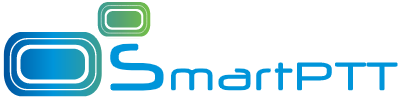 SmartPTT logo with stylized S and rectangles.