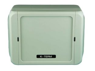 7000-00751324_kil_01.jpg Rectangular gray plastic enclosure with black handles and label K-TERM.